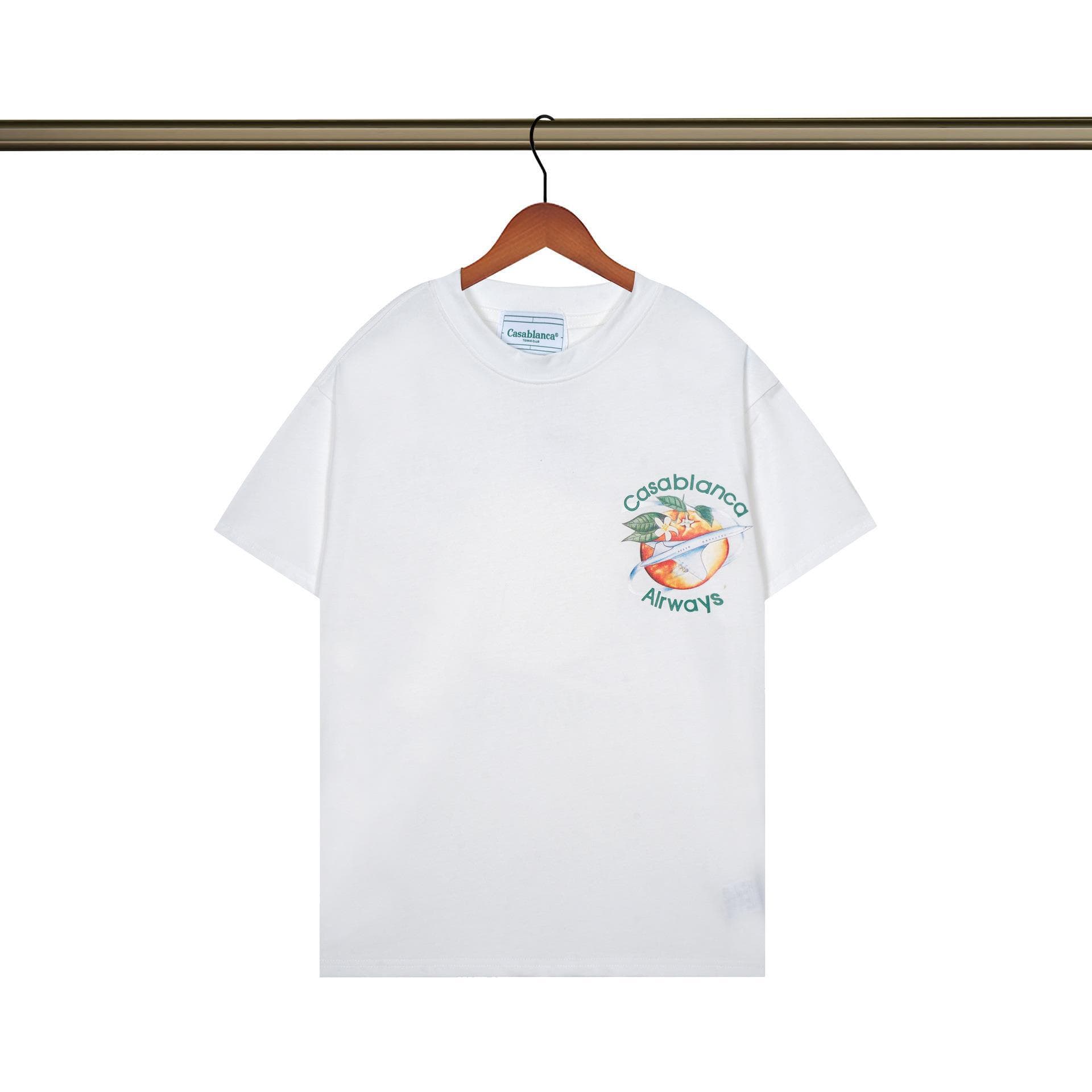 Vêtements pour hommes 24 nouveaux styles Illusion Gate Letter Printing T-shirt à manches courtes à col rond personnalisé