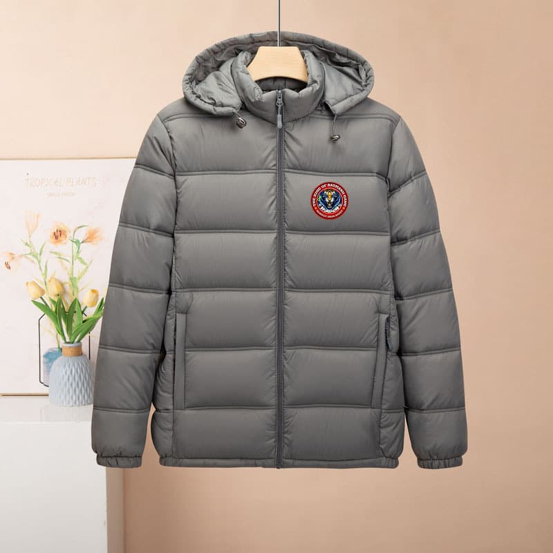 Men's Clothing Cotton Padded Jacket Thickened Jacket With Detachable Hat For Middle Aged And Young People Short Cotton Padded Jacket Badge Style