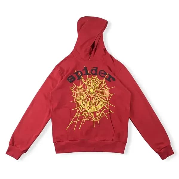 Sweat à capuche Spider pour enfants Sp5der 555555 Sweat à capuche pour garçons et filles, imprimé toile d'araignée de haute qualité