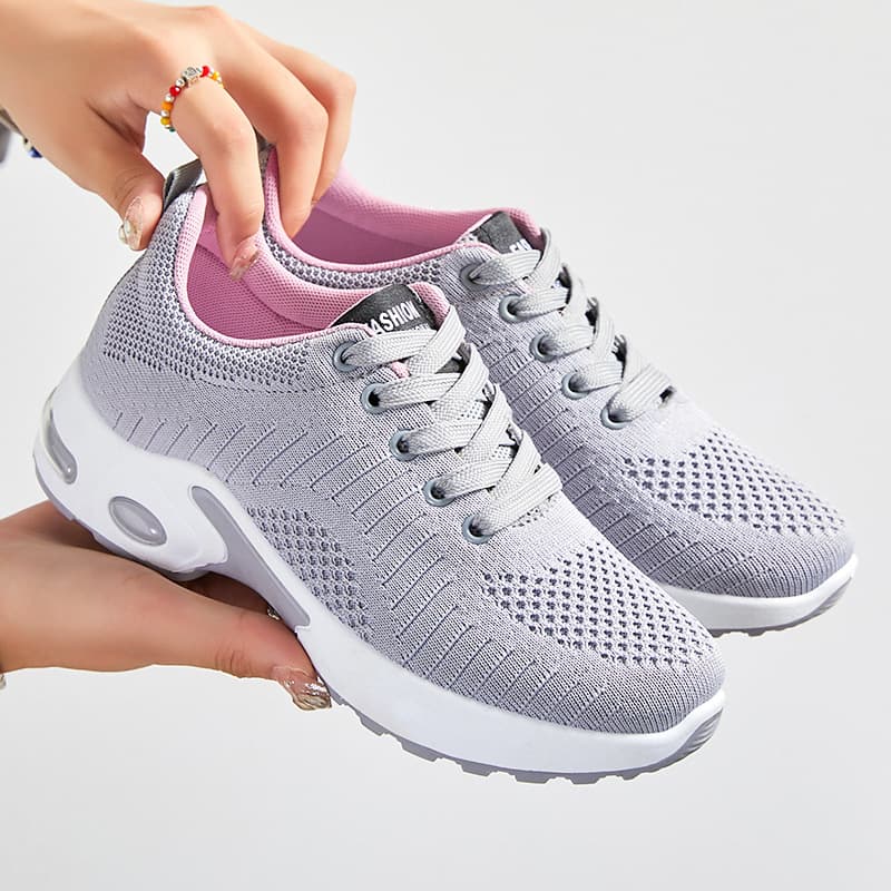 Women's shoes Sports shoes spring and autumn new women's shoes front lace comfortable air cushion running shoes