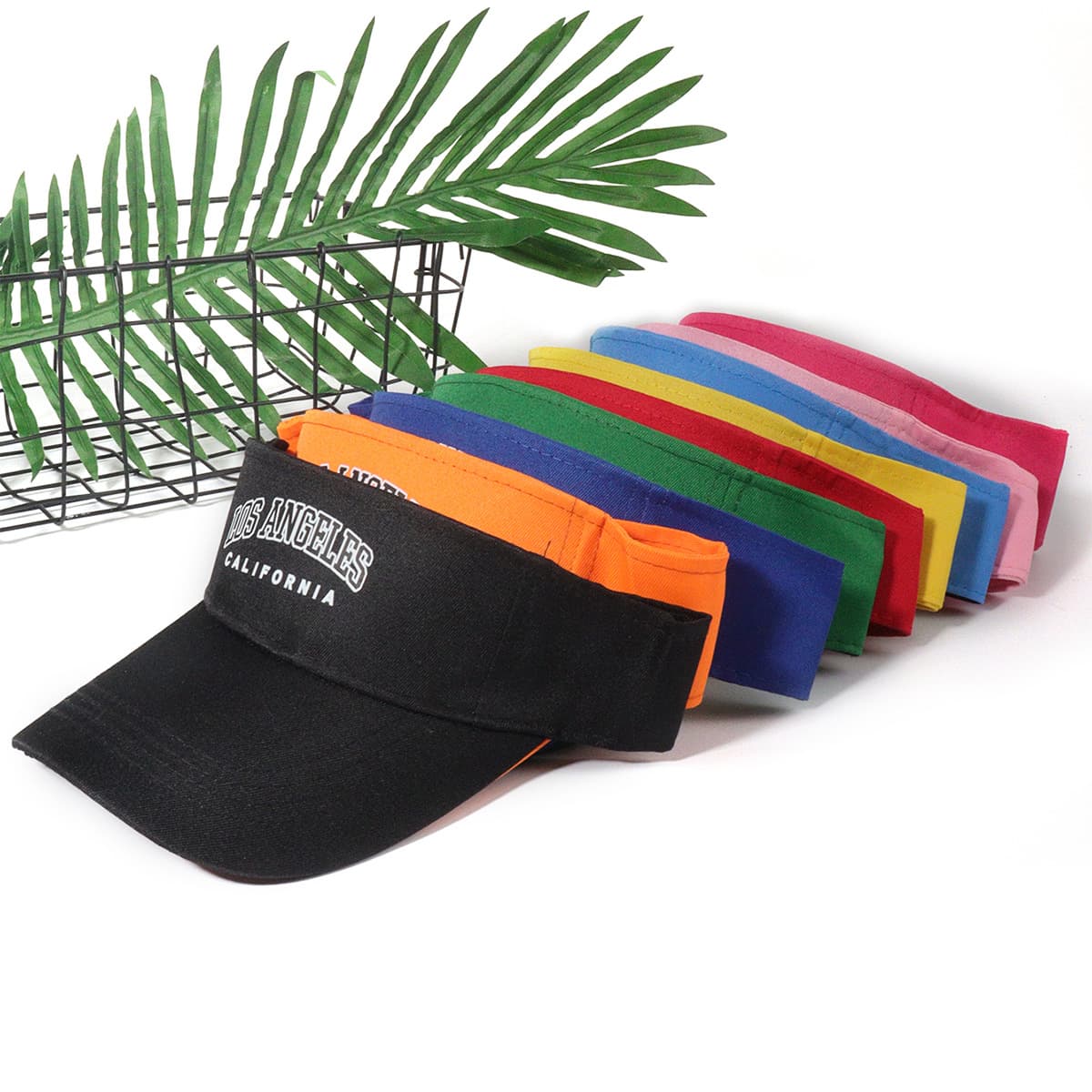 Unisex Letter Empty Top Hat Multi-colored Sun Shield All-in-one Baseball Cap