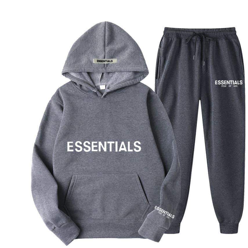 Essentials Double ligne peur de Dieu ensemble tendance poitrine Logo imprimé lettre Couple veste polaire F