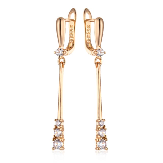 Kinel Drop Earrings Rose Gold 585 By Girl's Beauty Lab