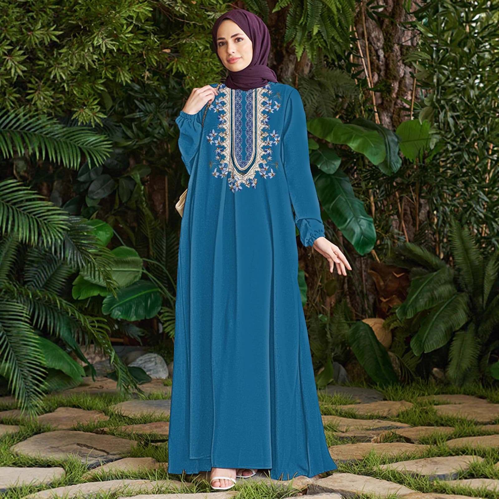 Women's Fashion Print Dress Autumn New Style Foreign Trade Clothing