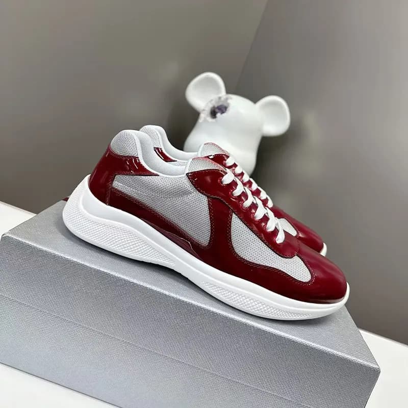 Chaussures de course à pied polyvalentes pour homme, style America Cup Black Box P Home, marque tendance, à tête ronde