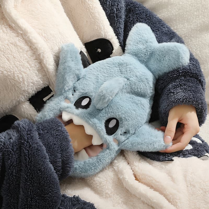 Cute Plush Hot Water Bottle, Removable Washable Cover Explosion-Proof PVC Hand Warmer For Kids & Girls Gift