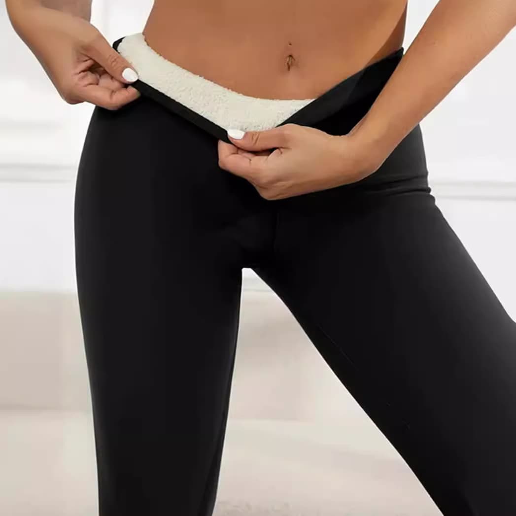 Women's Clothing plus velvet and thickened light board lambskin leggings for women autumn and winter high waist tights warm pants yoga pants