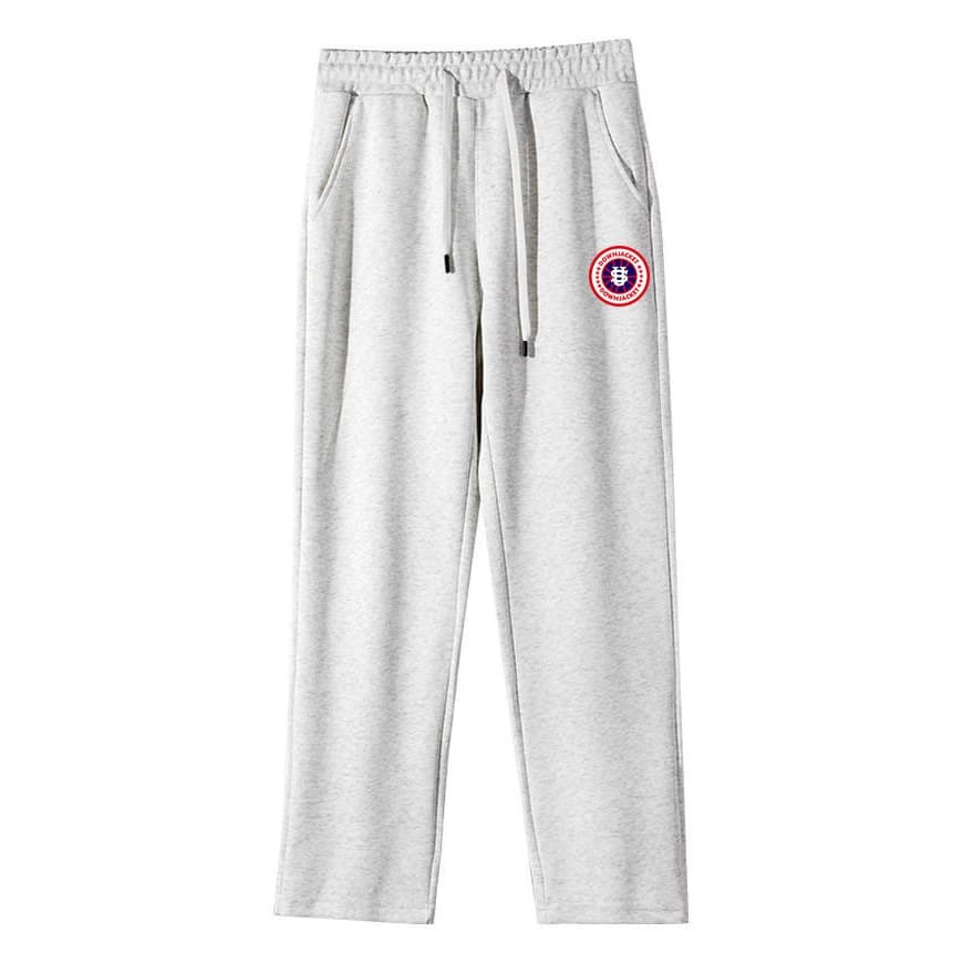 Men's Clothing 320g Huamian Wide Leg Sweatpants, Spring And Autumn Style, SU Map Logo, Loose Fit, Casual Pants, Straight Leg, Boxer Neck Trousers.