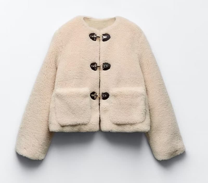 Women's Winter New Style Versatile Round Neck Long Sleeve Solid Color Pocket Fur Coat For Women