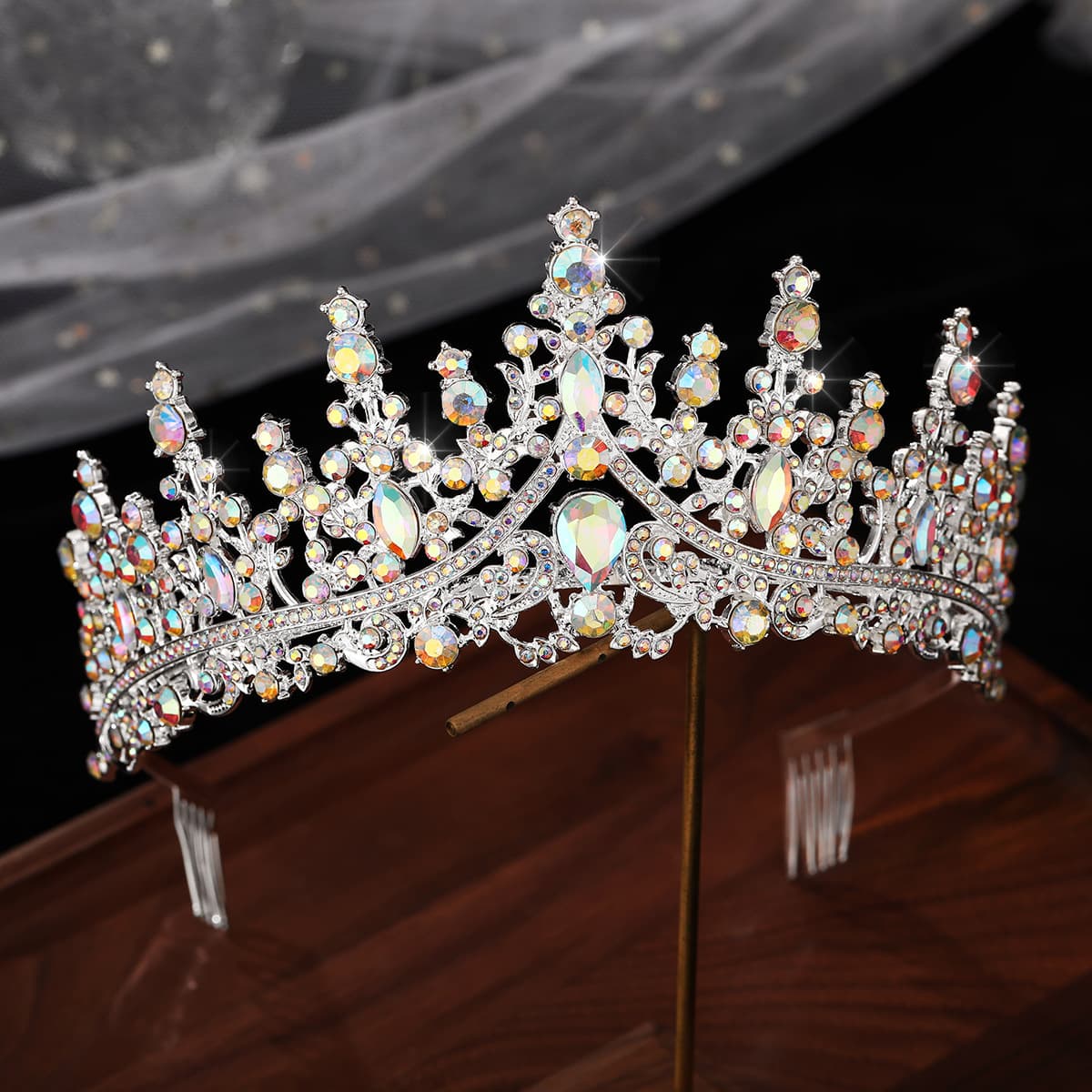 Wedding Headwear Hair Accessories Banquet Evening Hair Crown