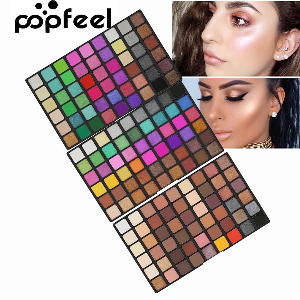 Exclusive POPFEEL 162 Color Matte Pearlescent Eyeshadow Palette Multi Color Eyeshadow Makeup Palette