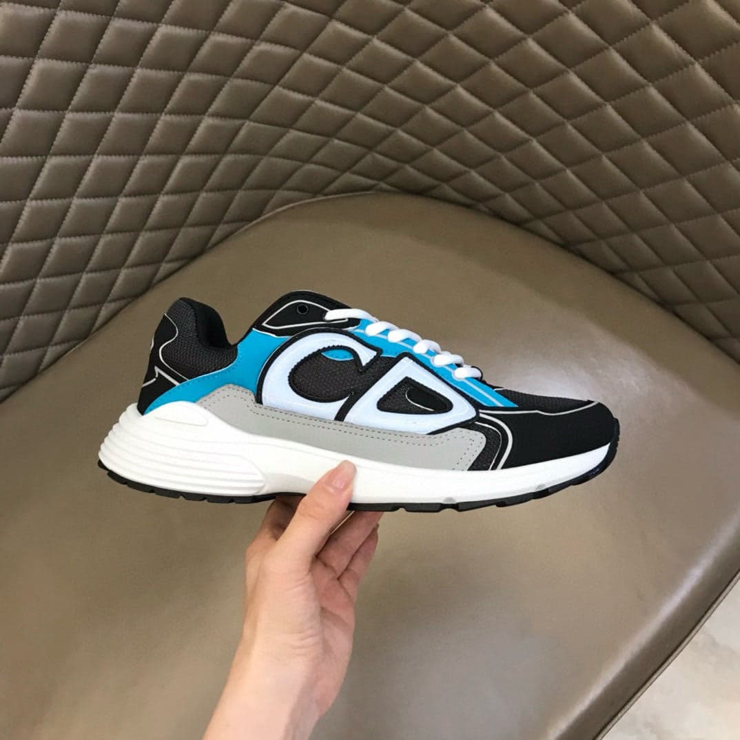 Chaussures de sport décontractées pour hommes, modèle New Letter CD B30, avec lacets et semelle adhésive, en cuir de vache