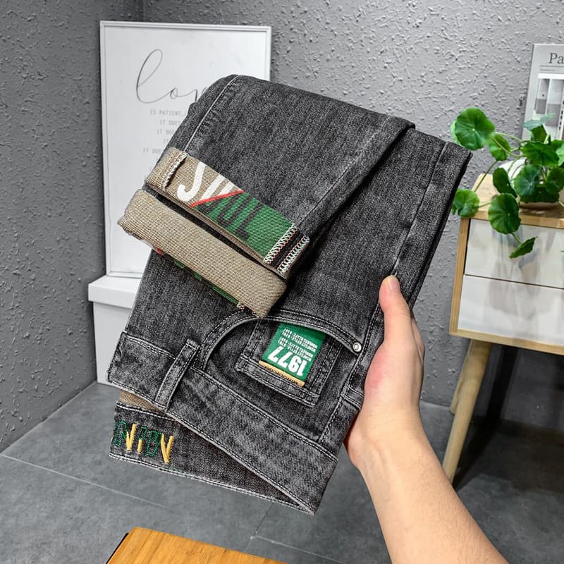 Men's Clothing Spring Design Trend 1977 Slim Fit Skinny Pants Men's Trousers