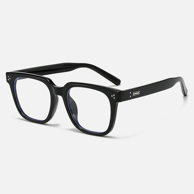 Men's Glasses New Black Frame Glasses Frame Women's Trendy Plain Large Frame Men's Anti Blue Light Glasses Frame Myopia