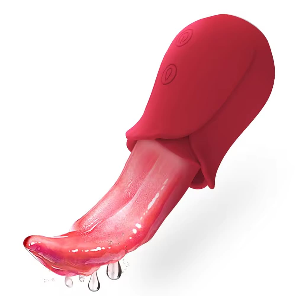 Realistic Tongue Licking Vibrator G Spot Nipple Vagina Clitoris Stimulator Female Masturbation Massager Sex Toy Rose Vibrators