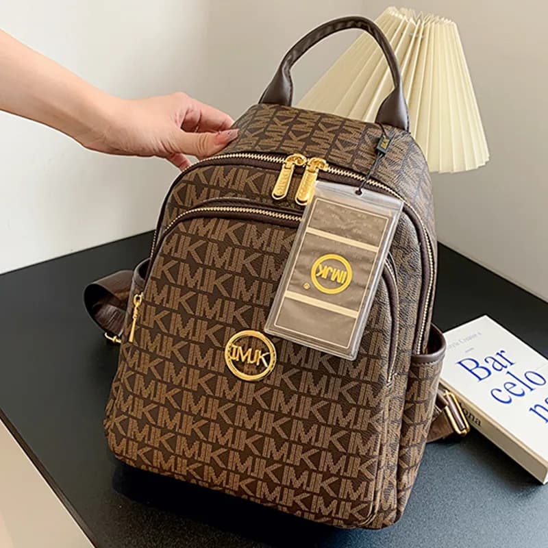 Women's Desiner Brand Backpack Popular Letter Printin Decorative Backpacks Hih Quality PU Knapsack Sac A Dos