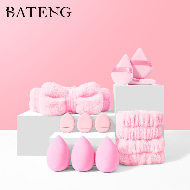 Makeup Tools & Accessories Combination Coral Fleece Hairband Studio Sponge Powder Puff Does Not Absorb Powder Q Elastic Air Cushion
