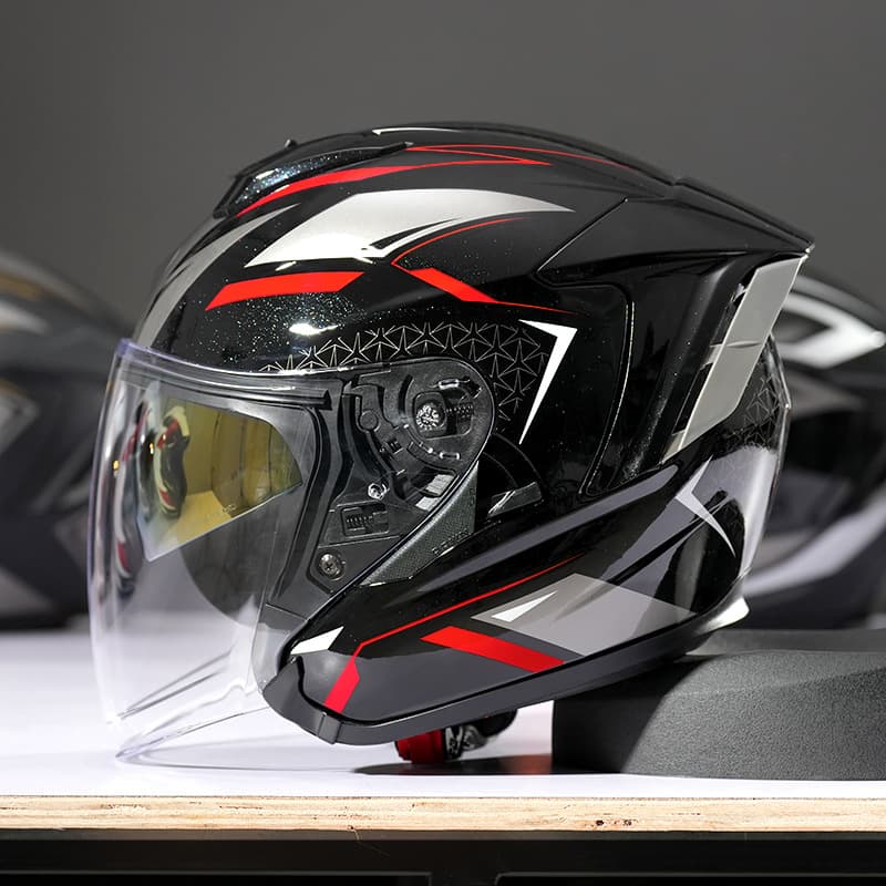 RSV three quarters helmet men's motorcycle half helmet 3/4 electric car summer 3C certified four seasons safety helmet