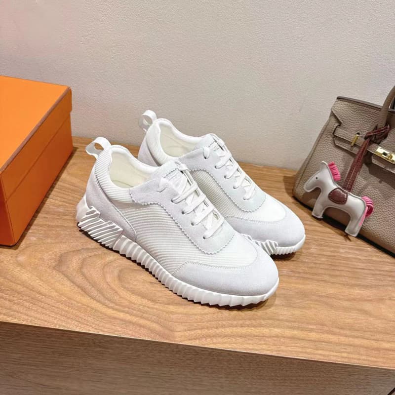 Chaussures blanches respirantes et polyvalentes en cuir gris anthracite H Brad, pour femmes, modèle Export Black Seakers.