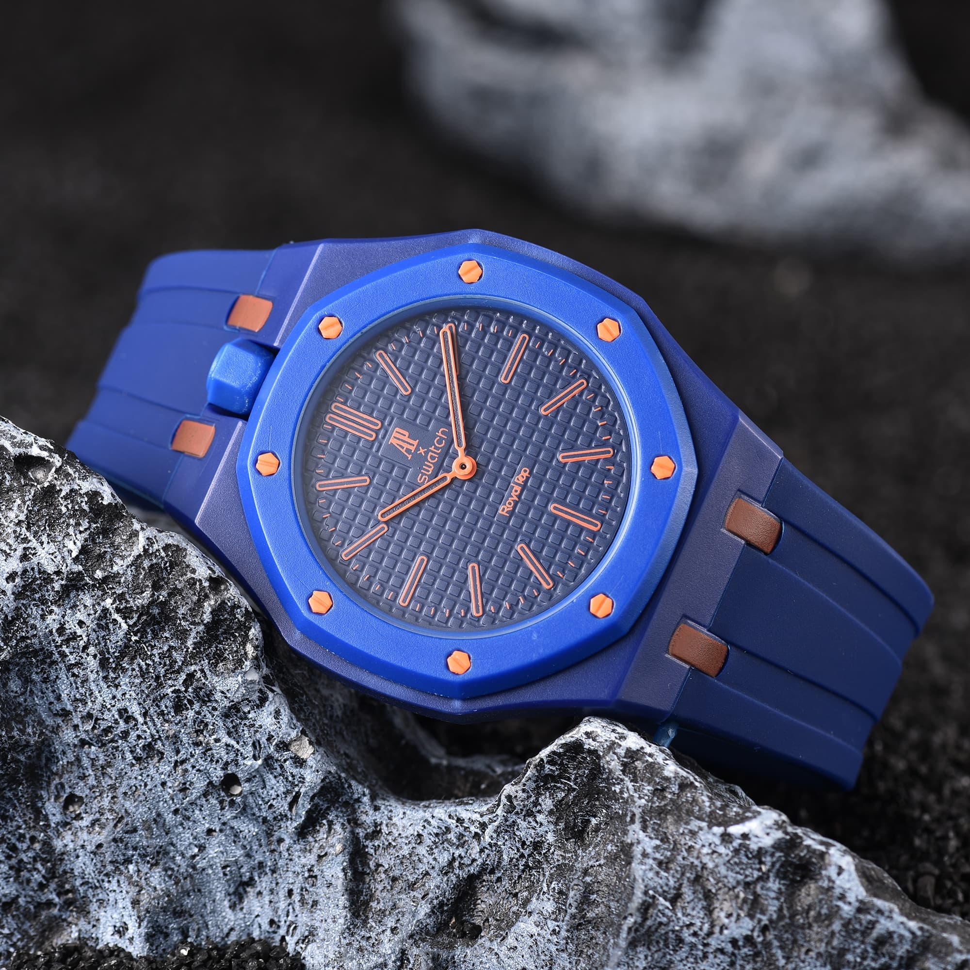 Montre homme AP Swatch en édition limitée, à mouvement quartz : un incontournable de la mode.