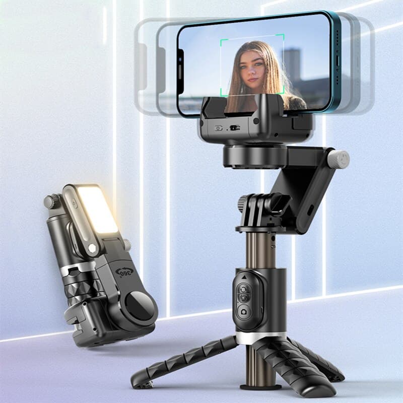 360 Rotation Following Shooting Mode Stabilizer Selfie Stick Tripod Gimbal For iPhone Smartphone Live Photography