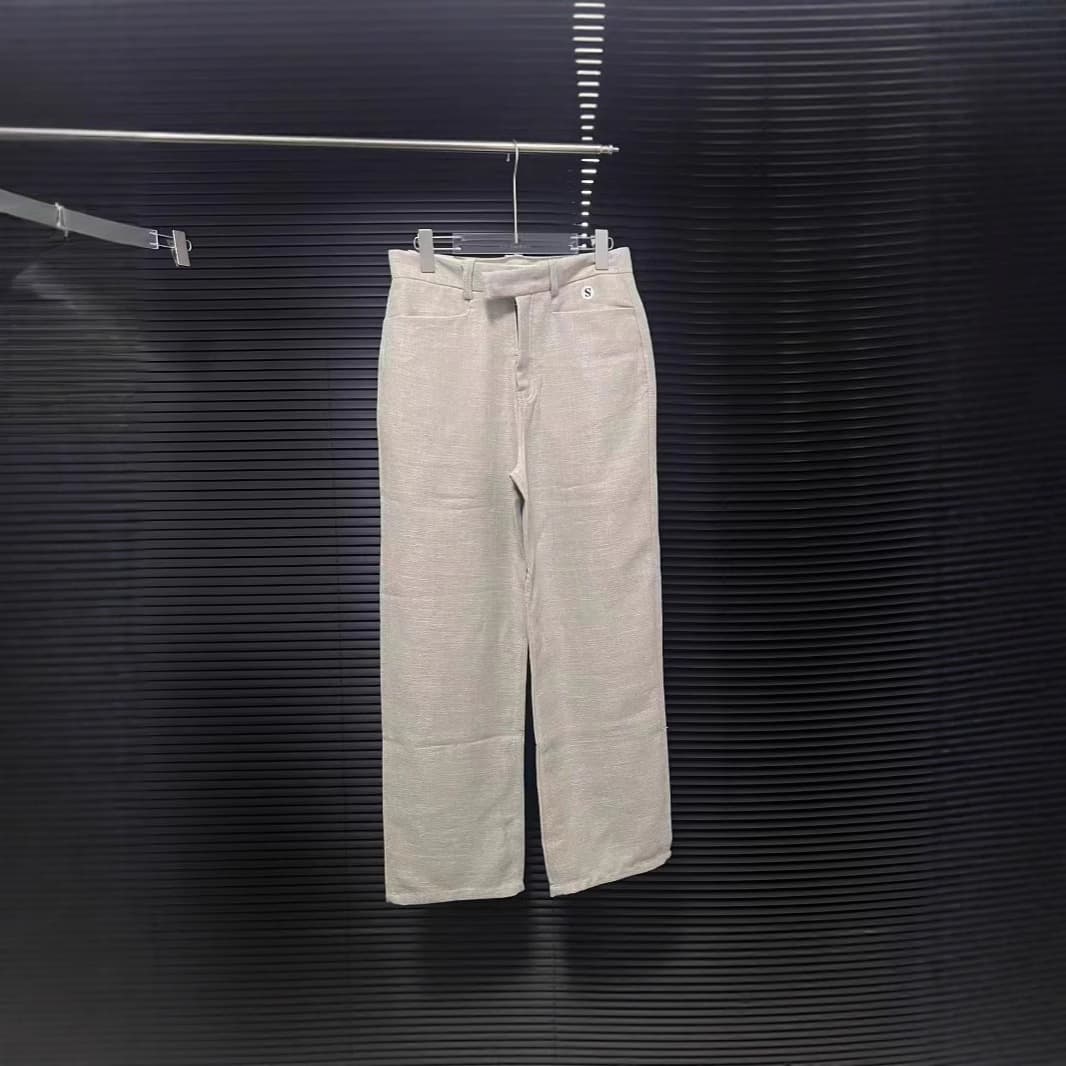 Men's Clothing Baseball Linen Wide Leg Pants Upstarts Classy Taste Classic Old Money