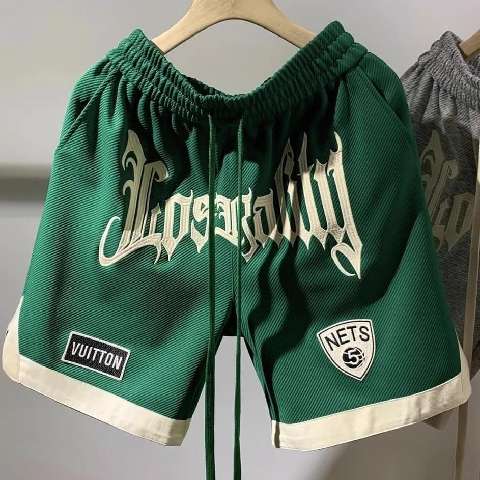Men's Streetwear Hip Hop Shorts With 3D Print, Casual Loose Fit Basketball Shorts For Students, Breathable Quick-Dry Athletic Shorts