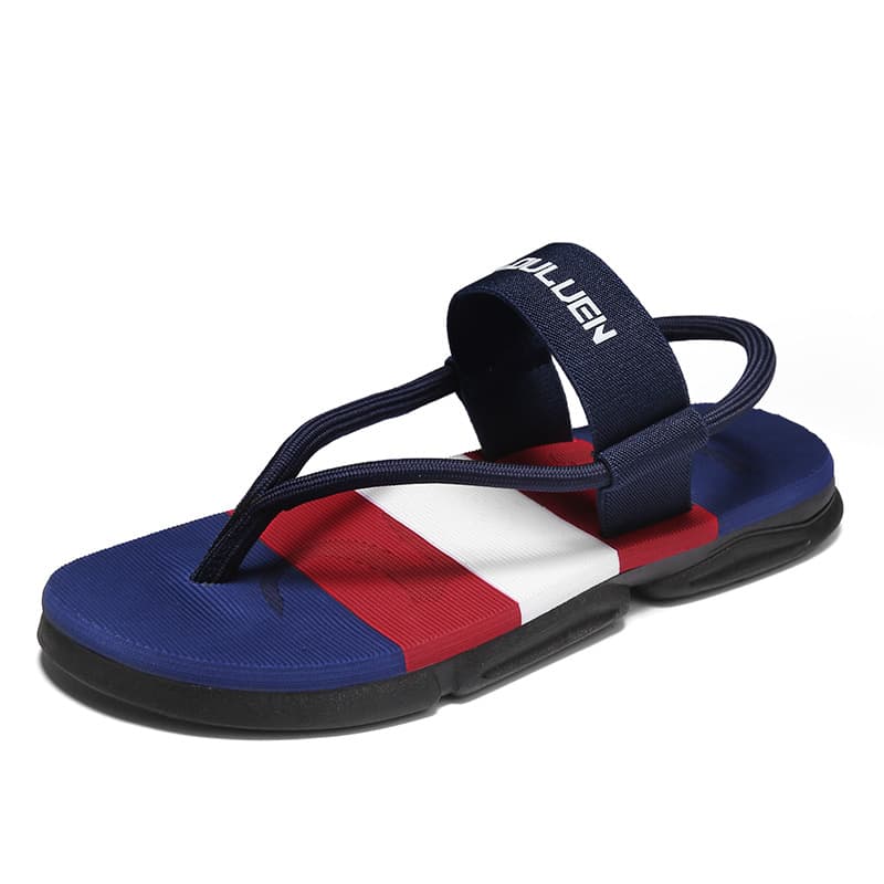 Luluan Summer New Men's Sandals Two Use Outdoor Casual Beach Shoes Men's Foreign Trade Slippers Men's Thick Bottom Non Slip