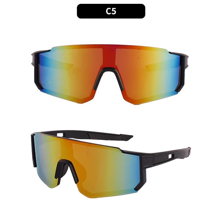 Lunettes de soleil colorées tendance pour l'alpinisme, le cyclisme, le ski et la conduite, anti-ultraviolets