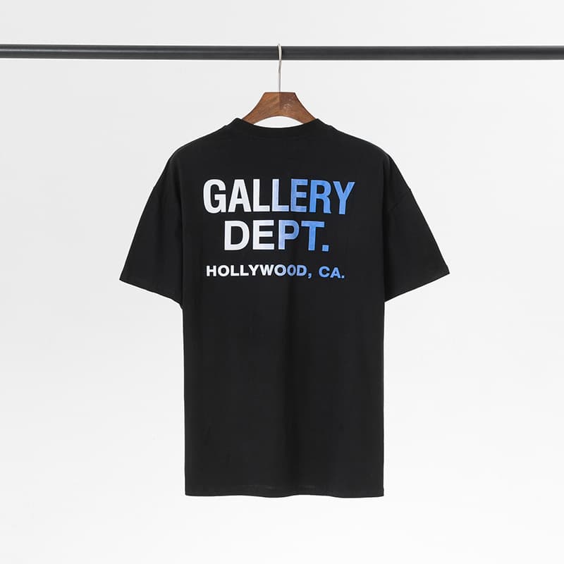 T-shirt à manches courtes et col rond pour homme avec imprimé dégradé Star
