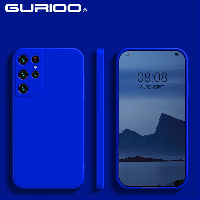 Square Liquid Silicone Cases For Samsung S22 S21 S20 FE Plus Note 10 20 Ultra A32 A42 A52S A72 A53 A13 5G Shockproof Sof