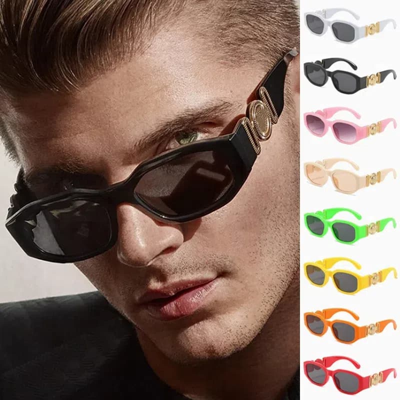 VOOTHOST Small Rectangle Sunglasses Men Women Square Sun Glasses Travel Shades Vintage Retro UV400 Lunette Soleil Femme Gafas De Sol F0101