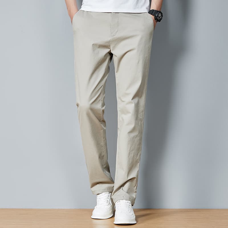 2026 Spring Summer Thin Casual Trousers Men's Brand Korean Style Loose Straight Long Trendy Pants Men