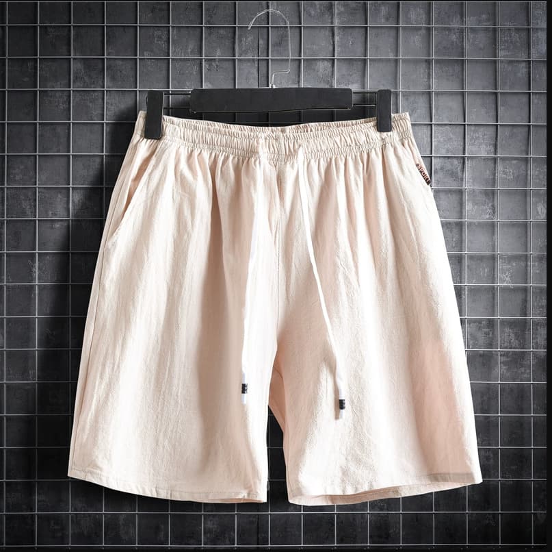 Men's Clothing Summer New Men's Cotton And Linen Casual Loose Five Point Shorts Large Size Solid Color Beach Casual Pants Mid Length Pants Trend