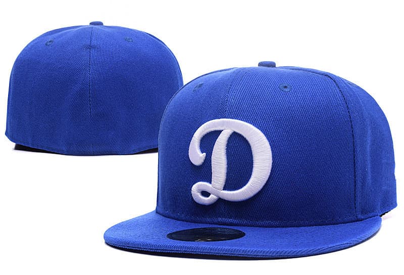 Casquette de baseball brodée, protection solaire intégrale, taille L (5A), de qualité supérieure Los Angeles Dodgers, pour l'exportation.