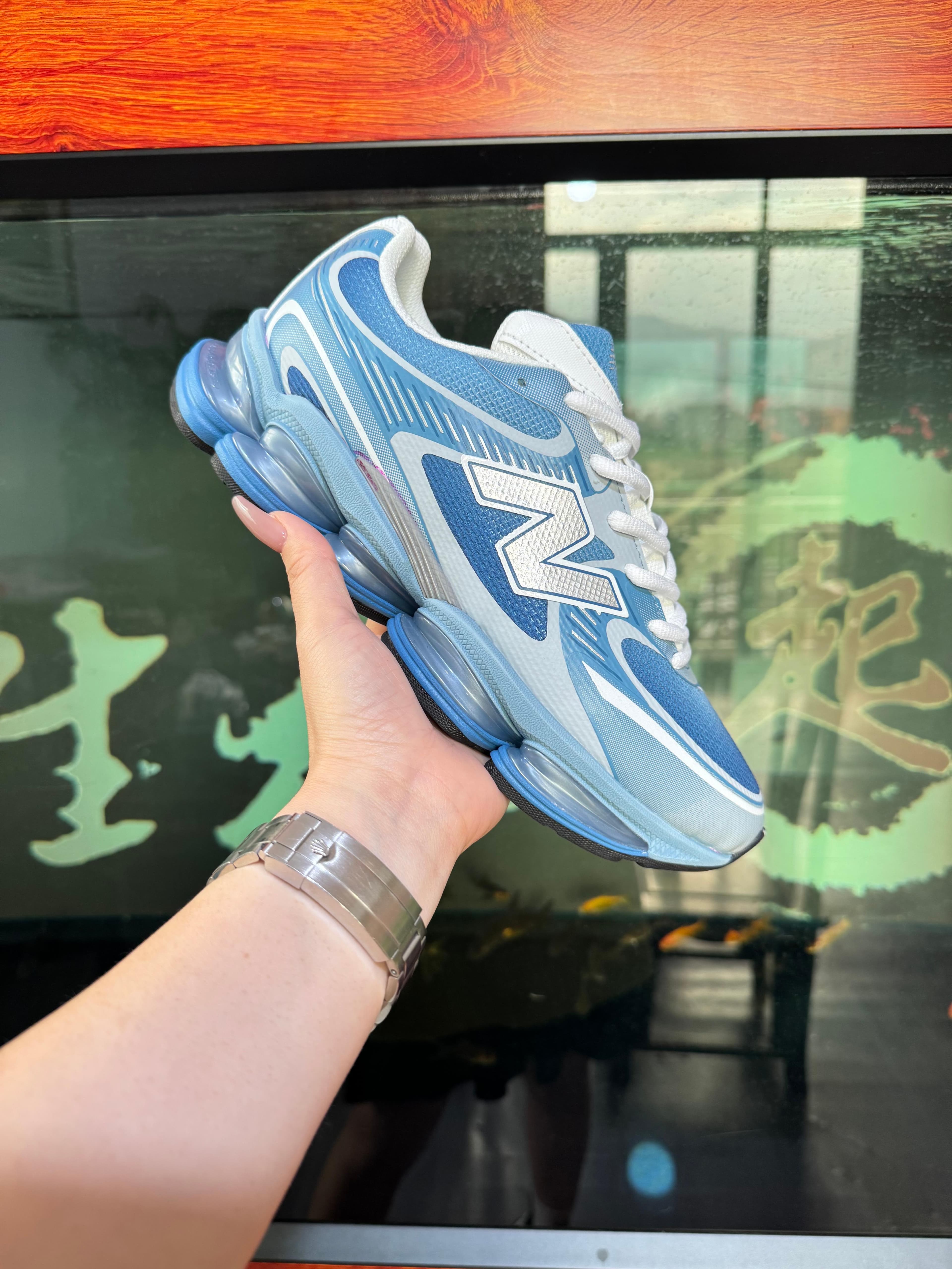 Chaussures New Balance NB2000 pour hommes, légères et décontractées, style « dad shoes », semelle épaisse rehaussante, mesh respirant, baske