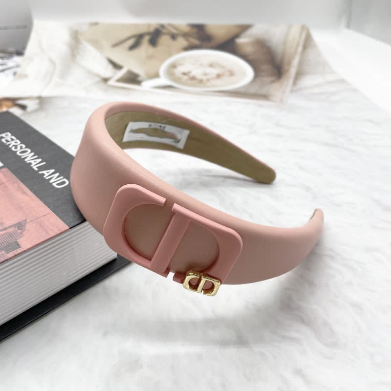 Bandeau en éponge rose à nœud haut, accessoire de cheveux simple et mignon, collection printemps/été 2026.