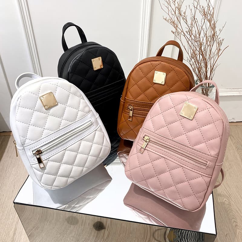 Embroidered backpack Girls bag ladies backpack