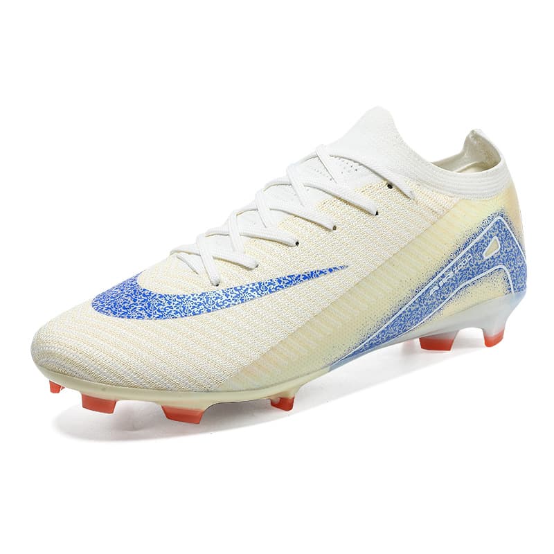 Chaussures de football Nike Mercurial Superfly TF – Tricot dégradé blanc/bleu pour gazon synthétique