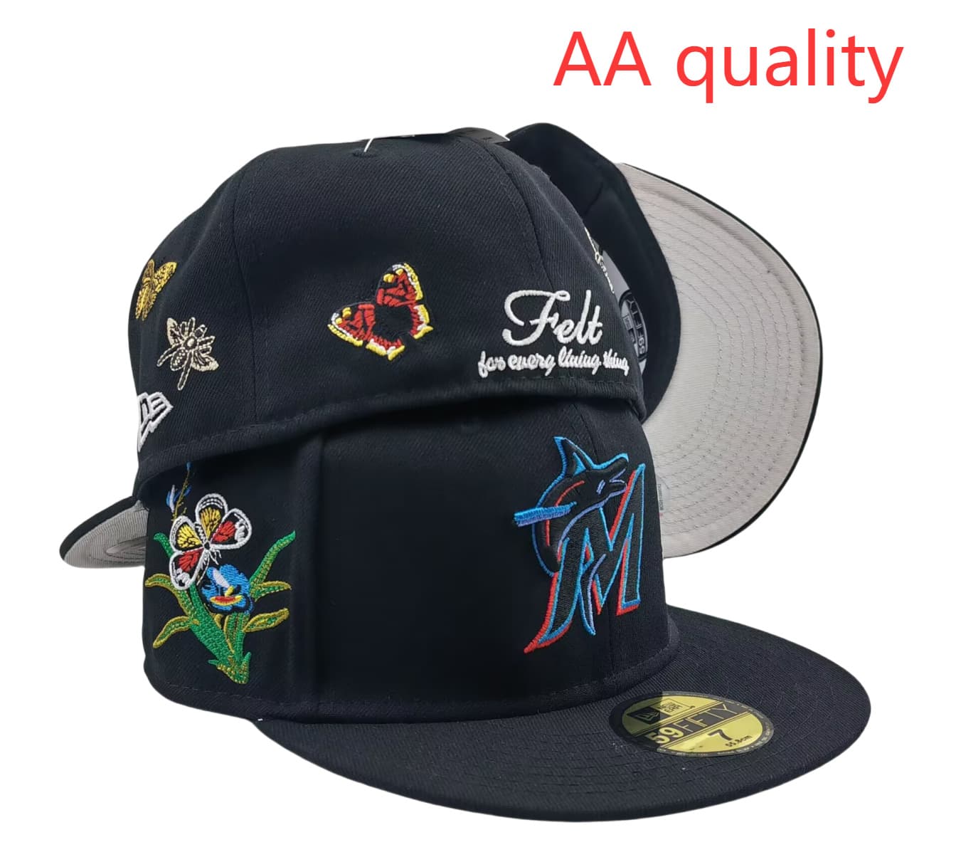 Casquette de baseball tendance 2025, modèle AA, taille unique, visière plate, idéale pour les équipes de commerce extérieur transfrontalier.