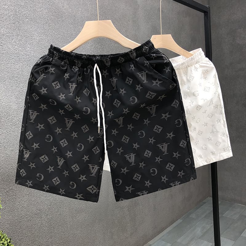 ​​"Korean Style Casual Loose Shorts - Breathable Polyester Summer Shorts For Men, Beach & Home Wear"​​