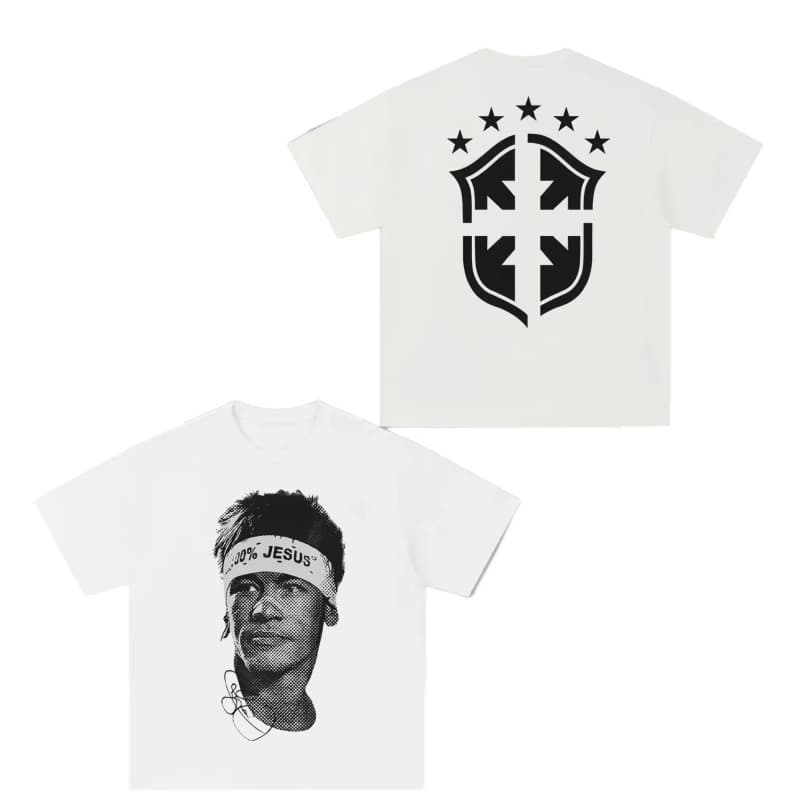 T-shirt homme 100% coton, taille européenne, Cristiano Ronaldo, superstar du football
