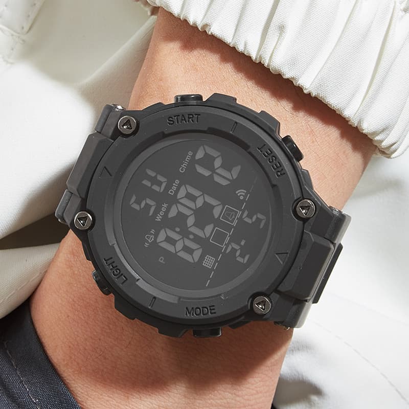 New Outdoor Hiking Sports Alarm Clock Timer Fashion Electronic Watch Men's Trendy Multi Functional Electronic Watch