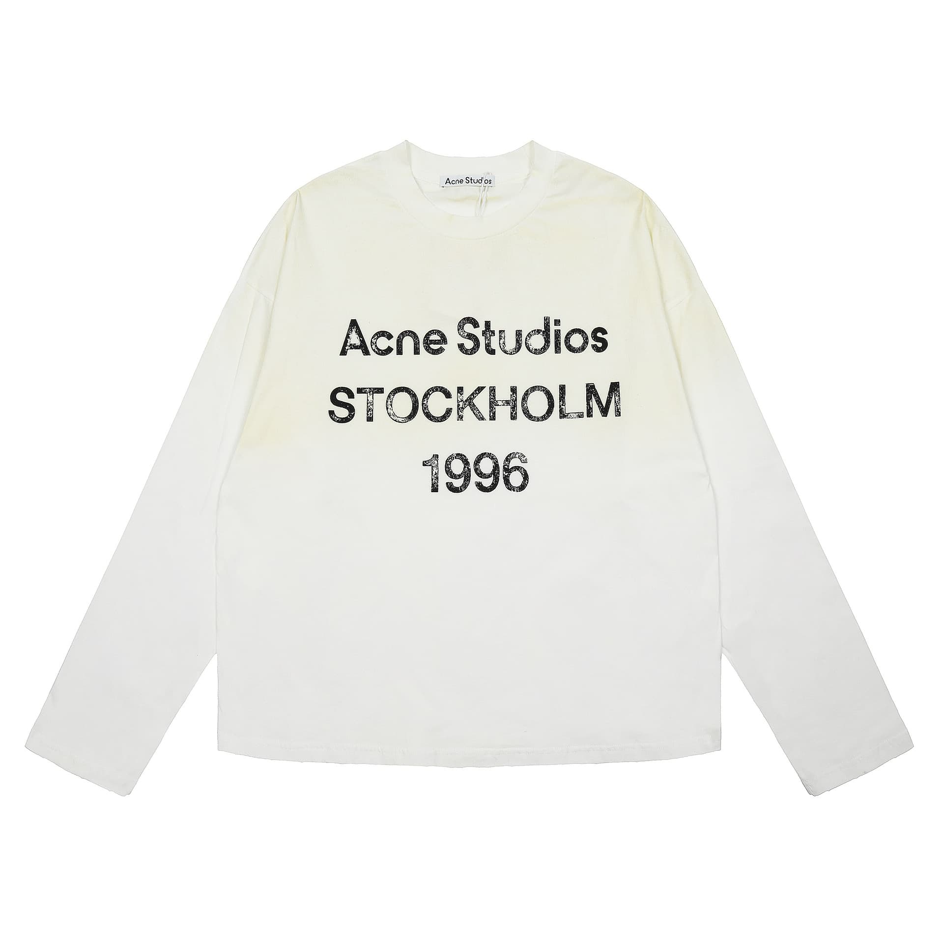 25SS 1996 Classic Dstruction Commmorativ Lazy Rlaxd Long Slv Sun Protction Lightwight Bas T-Shirt Couplel
