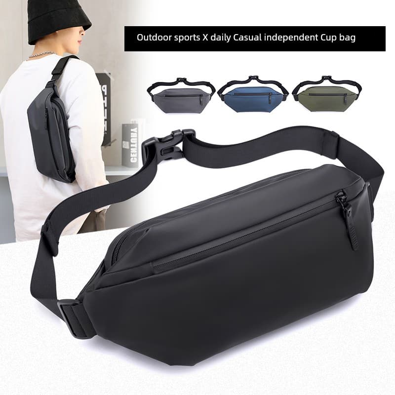 New Arrival Outdoor Casual Shoulder Cross-Border Pure Color Waist Bag
