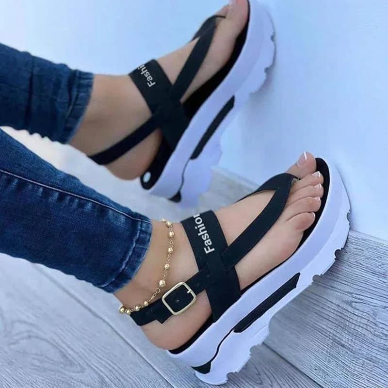 Nouveau Sandales pour chaussures à semelles compensées femmes talons plateforme Sandalias Mujer tongs