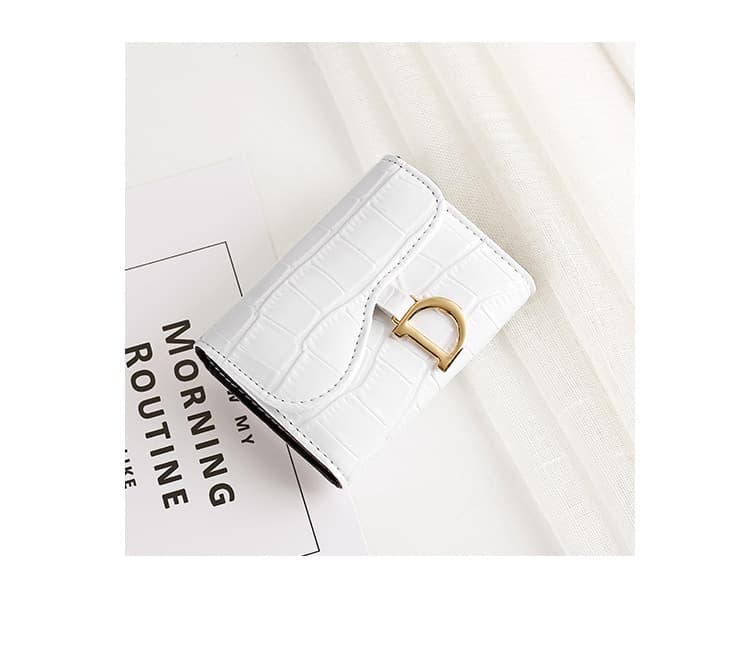 Pochette portefeuille élégante et tendance à imprimé crocodile, sac multi-cartes antivol haut de gamme pour femme, sac multifonction