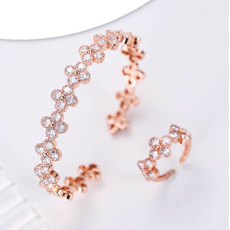 Jewelry Sets Bangles And Classic Four Leaf Clover Ring