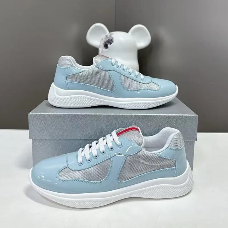 Chaussures de course à pied polyvalentes pour homme, style America Cup Black Box P Home, marque tendance, à tête ronde
