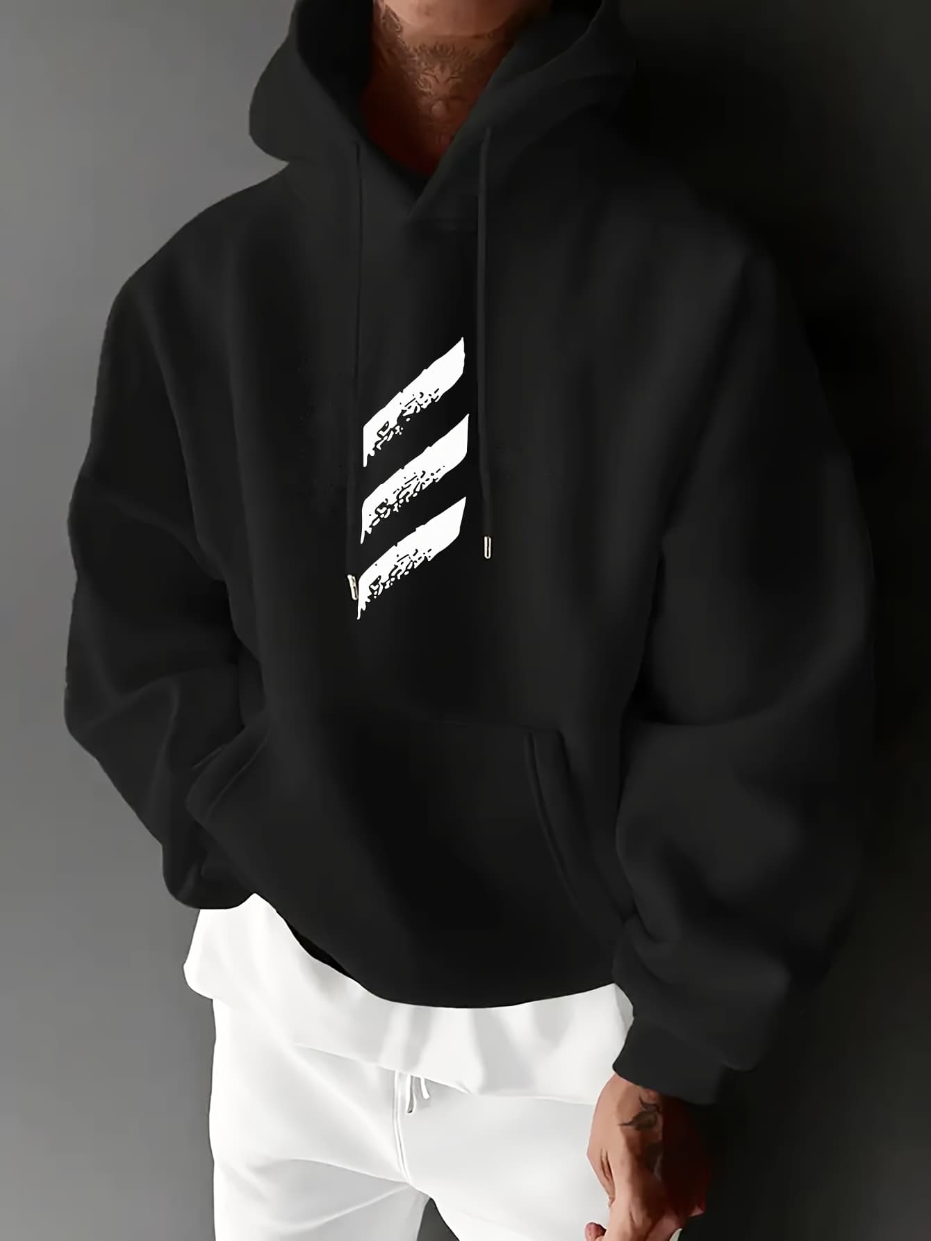 Autumn And Winter Men's Top Sweatshirt Loose And Comfortable Warm And Hooded Sweatshirt Men's Clothing